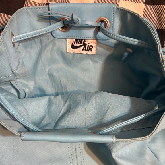 Sky Blue Drawstring Backpack - Picture 2 of 6